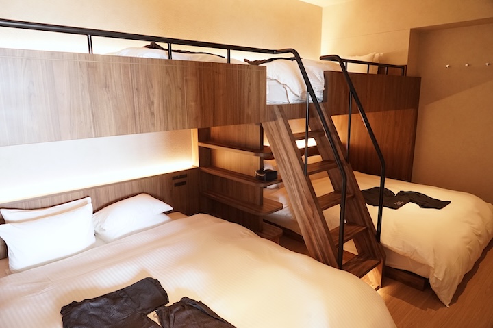 seven×seven石垣 4つのベッドがある2段ベッド(バンクベッド)