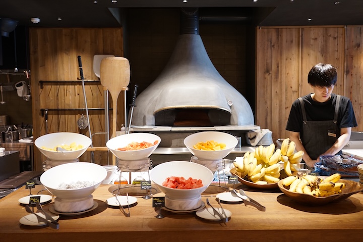 朝食は、ディナーと同じBATIDAでブッフェスタイル