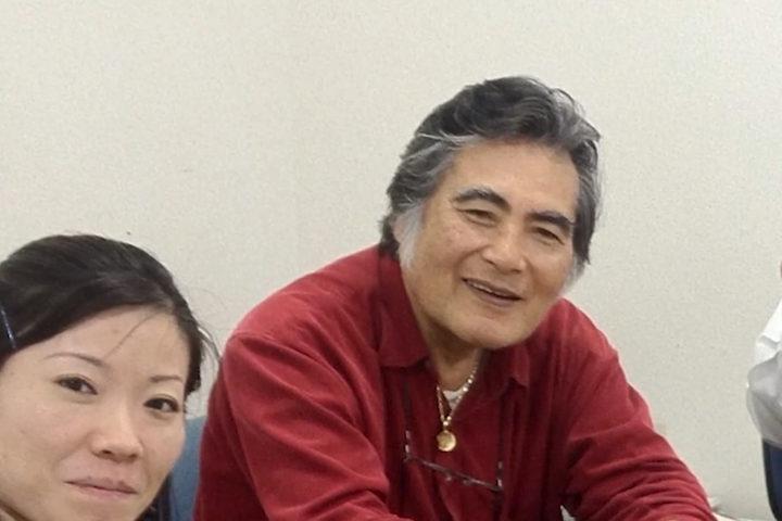 琉響の創設者、祖堅方正さん