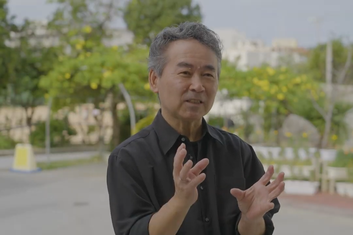 楽団員代表を務めるヴァイオリン奏者の高宮城さん