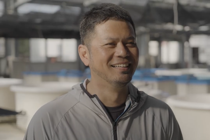 沖縄県漁業士会の会長、城間さん