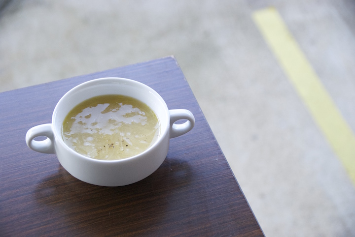 自家製の日替わりスープ