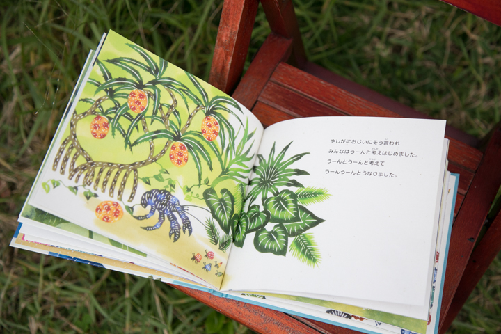 沖縄の本島南部の美しい自然が詰まった紅型絵本「やどかりの夢」